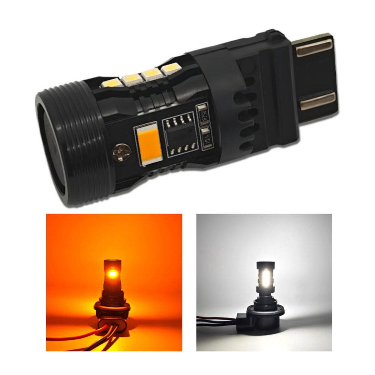 motoLEDy P27/7W 3157 LED-Birnen Set 12V in Kaltweiß für Off-Road Fahrzeuge - Bild 7