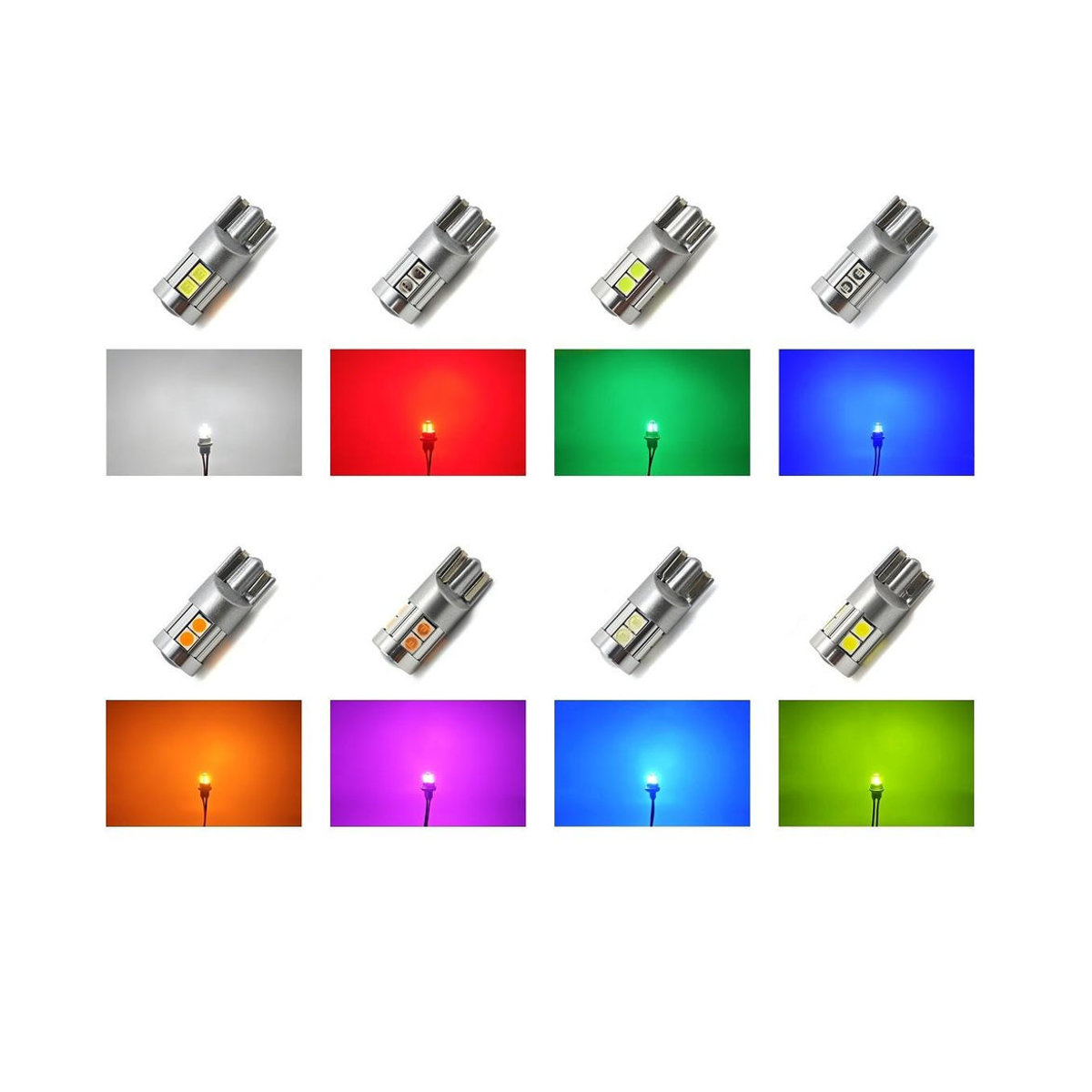 motoLEDy W5W T10 LED Birnen Set 2 Stück, 12-24V CANBUS, 500lm, Lime - Bild 7