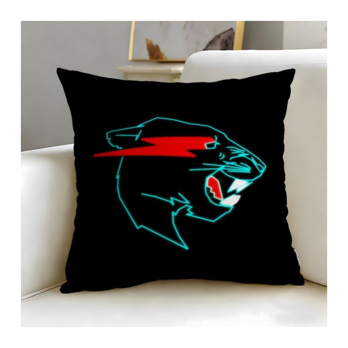 Mr Beast Kissenbezug weich und pflegeleicht für Sofa oder Bett B/T/H: 30 x 30 x 0 cm - Bild 1