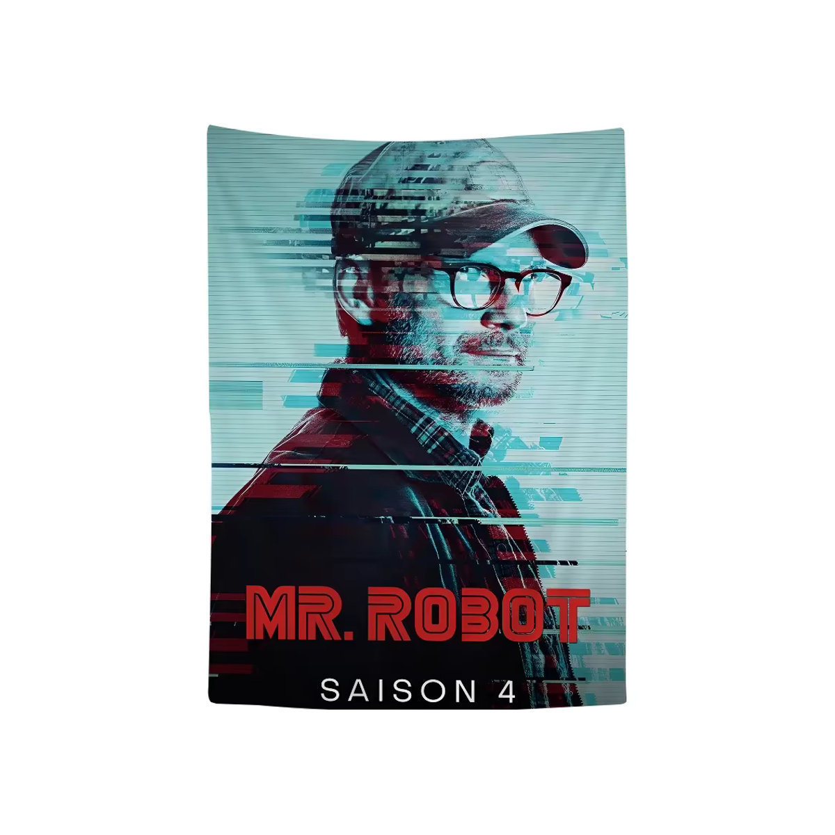 Mr. Robot Wandbehang mit floralem Design in Mehrfarbig, Rechteckige Textil-Wanddekoration im Bohemian-Stil, B/H: 50 x 70 cm - Bild 7