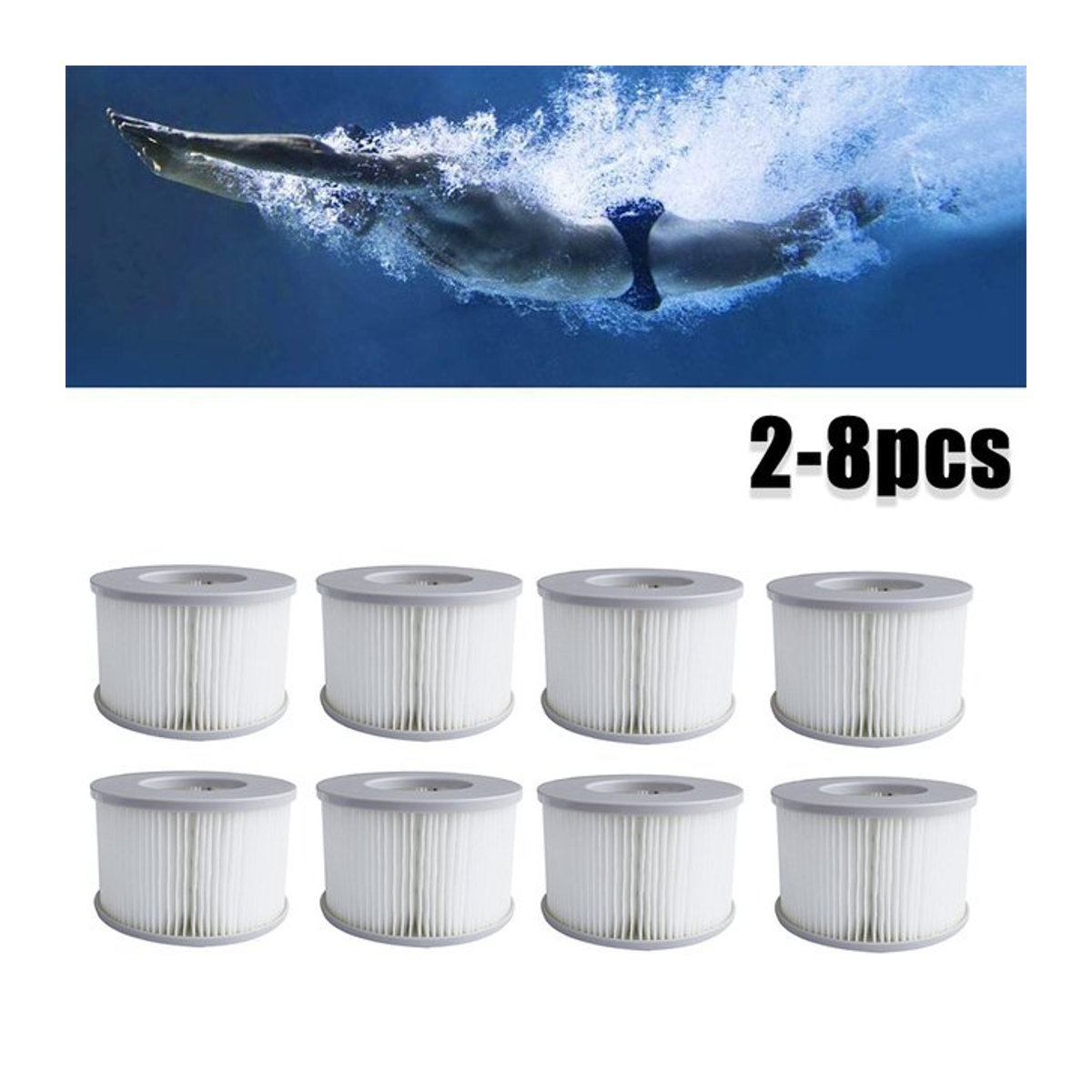 MSPA Ersatzfilter Kartuschen Set für aufblasbare Whirlpools und Spas - Bild 1