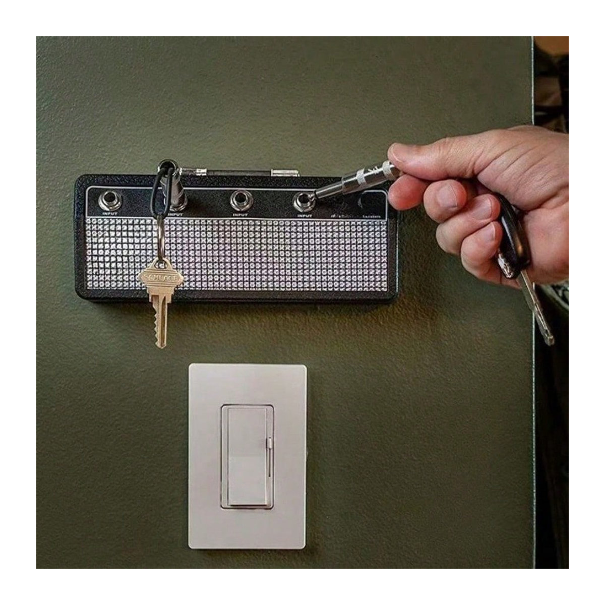 MTMA Musik Notenschlüssel Schlüsselaufbewahrungsrahmen im Vintage-Design als Wandhalter für Schlüsselanhänger zur Heimdekoration - Bild 2