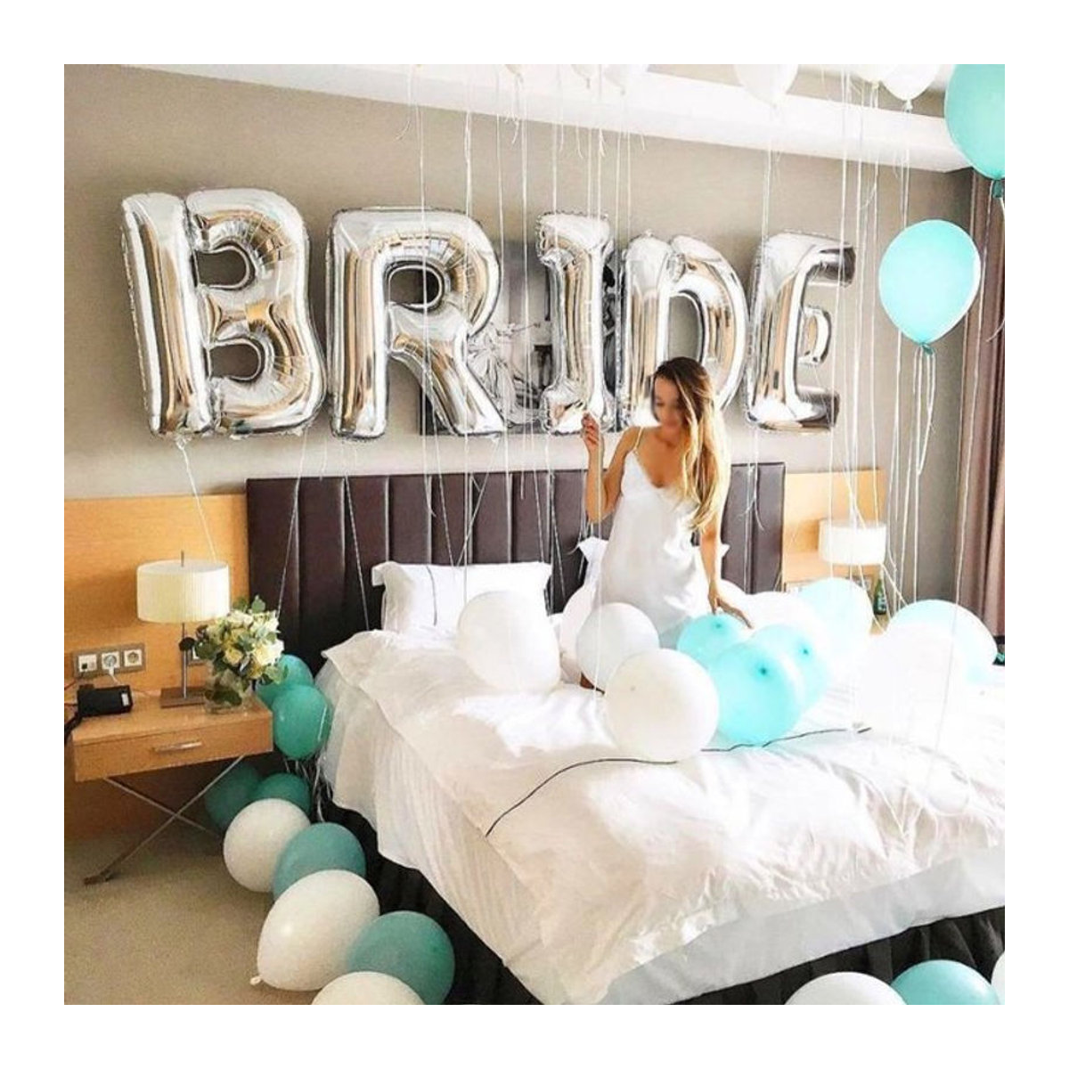 Mtrong Te Braut zu sein Folienballons in Rose Gold und Silber für Hochzeitsdekorationen und Brautpartys, 81,28 cm - Bild 1