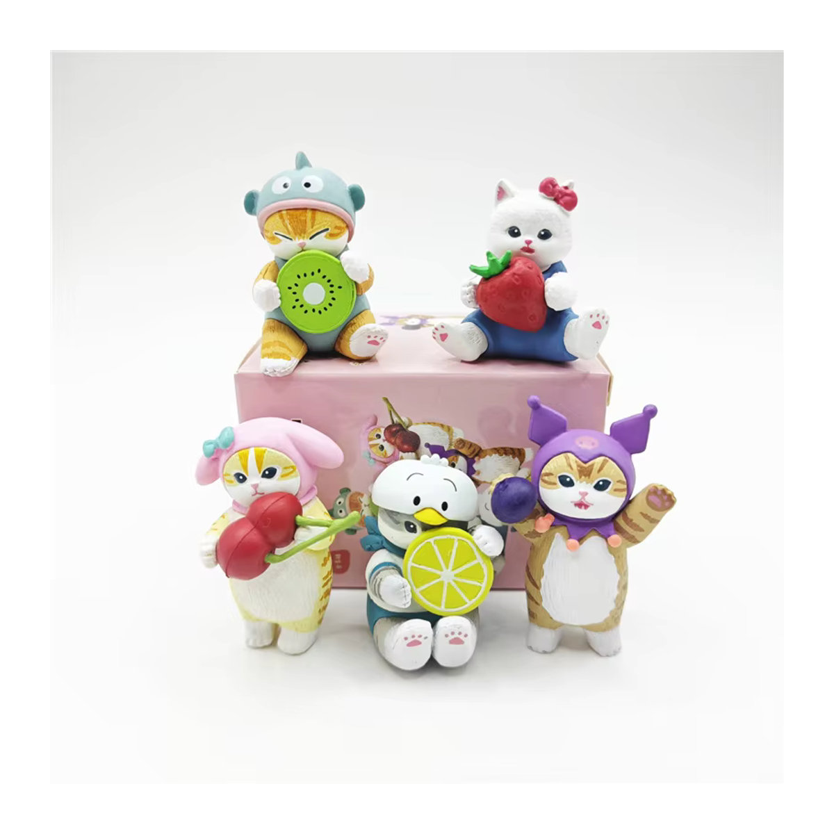 Mufosand Shark Cat Co Branded Second Generation Fruit Dress Up Anime Puppe in Multicolor - Bild 3