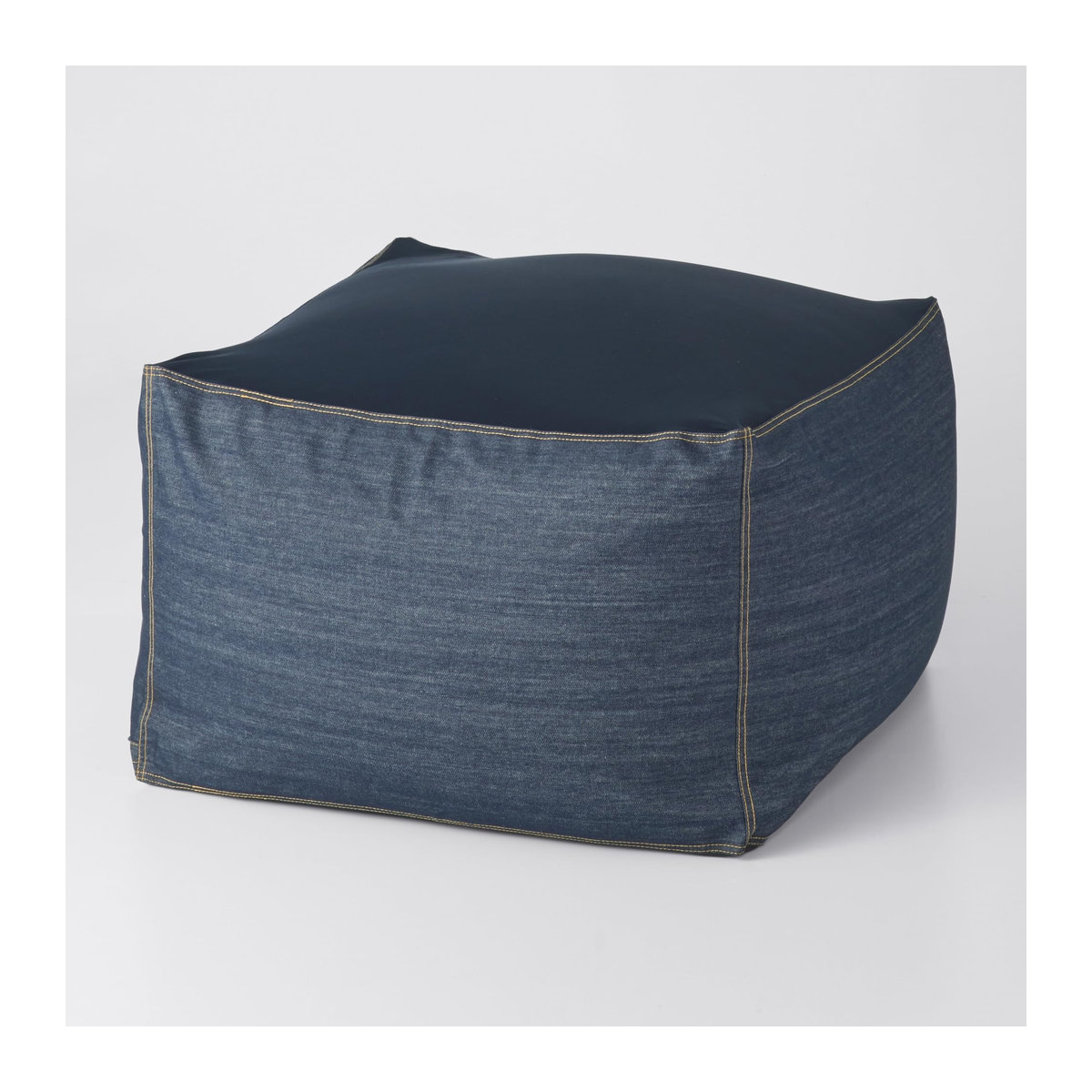 MUJI Sofa aus Baumwolle in Marine mit körpergerechtem Bezug, B/T/H: 65 x 65 x 43 cm - Bild 2