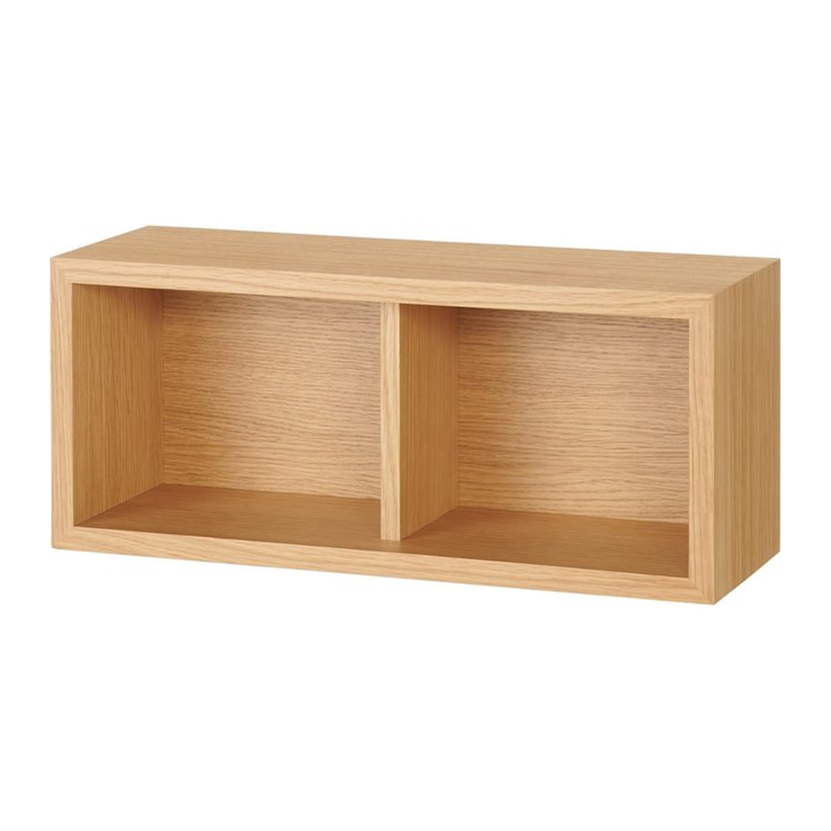 MUJI Wandmontagebox zur Kleideraufbewahrung in Eiche, B/T/H: 44 x 19 x 15,5 cm - Bild 1