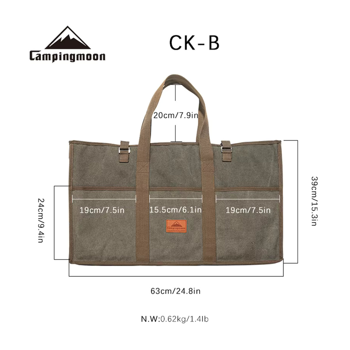 Multifunktionale Tragbare Camping-Tischtasche aus Leinwand für die Outdoor-Lagerung - Bild 2