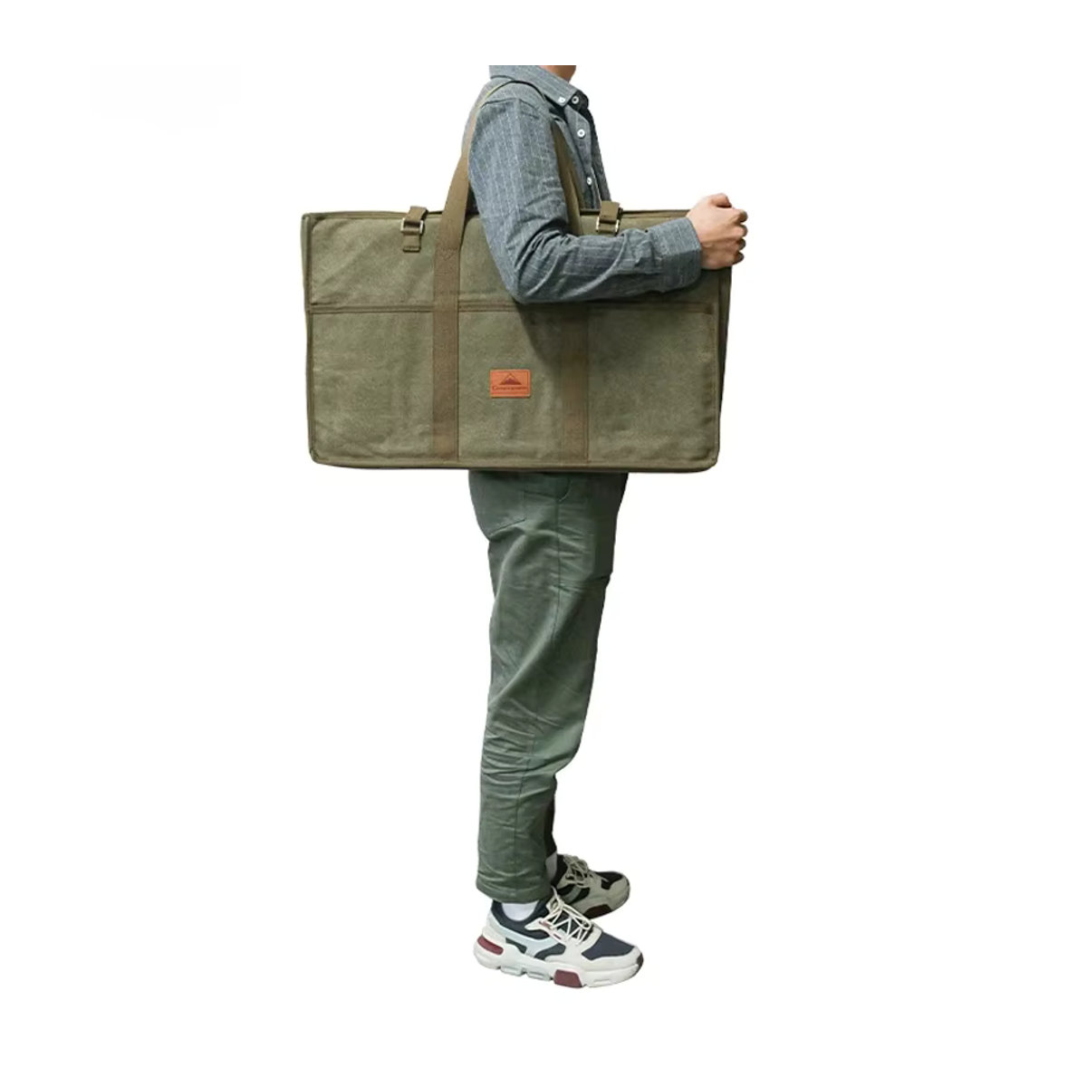 Multifunktionale Tragbare Camping-Tischtasche aus Leinwand für die Outdoor-Lagerung - Bild 7
