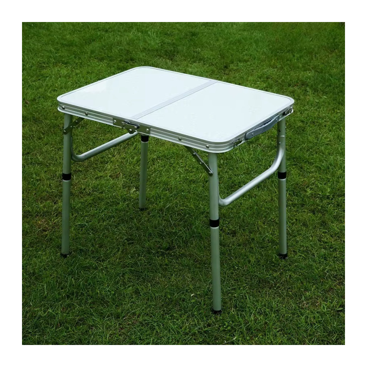 Multifunktionaler faltbarer Campingtisch aus Legierung für Outdoor und Picknick in Schwarz oder Weiß - Bild 4