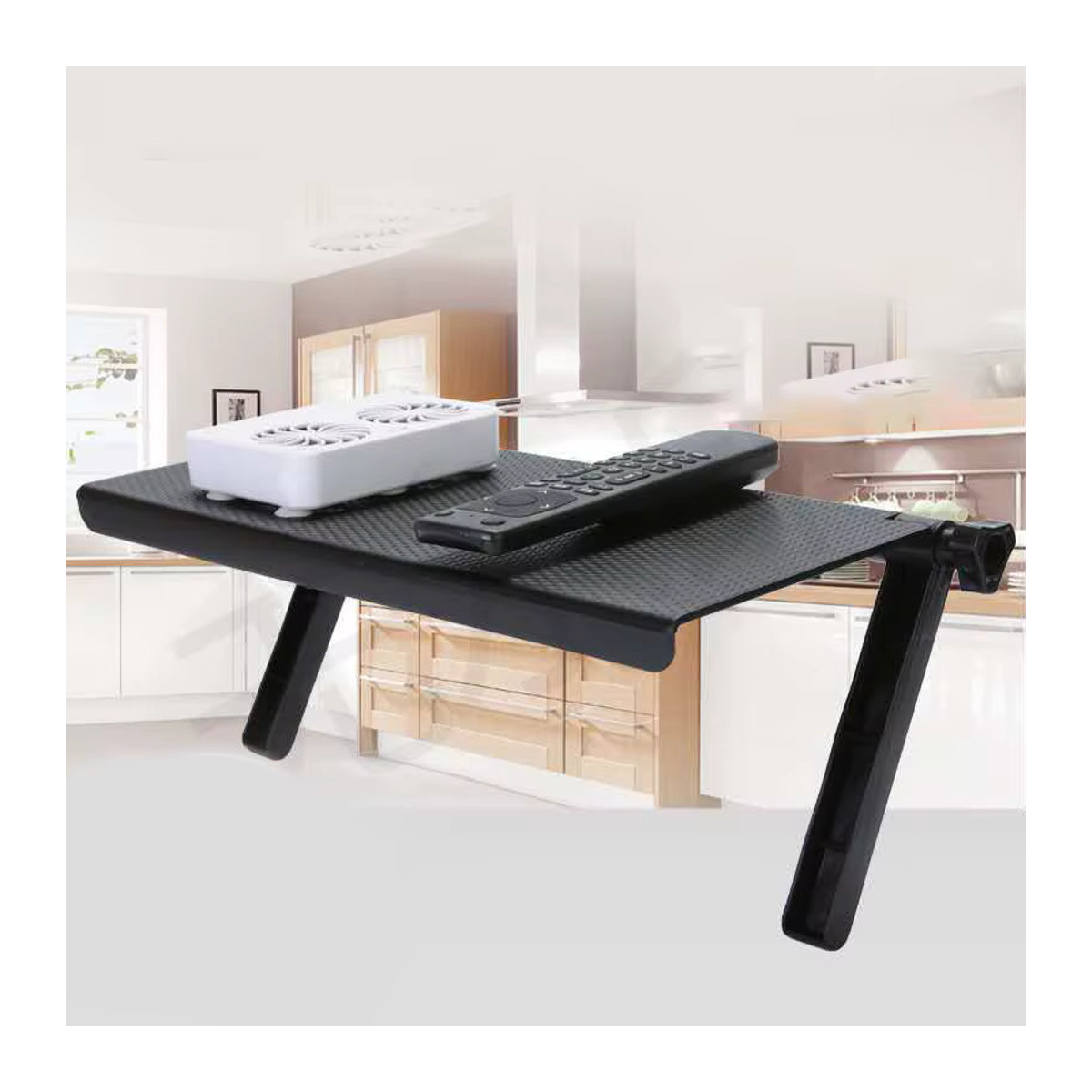 Multifunktionaler TV-Monitor Organizer und Bildschirm-Ablage als praktisches Regal für Home Office und Computer-Arbeitsplatz - Bild 2