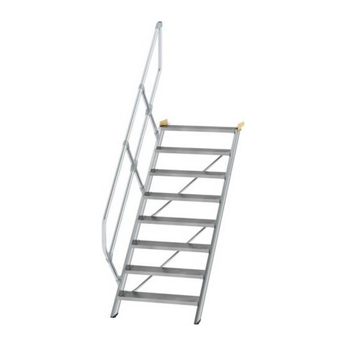 MUNK Günzburger Steigtechnik Treppe aus Aluminium und verzinktem Stahl in Alufarben - Bild 1