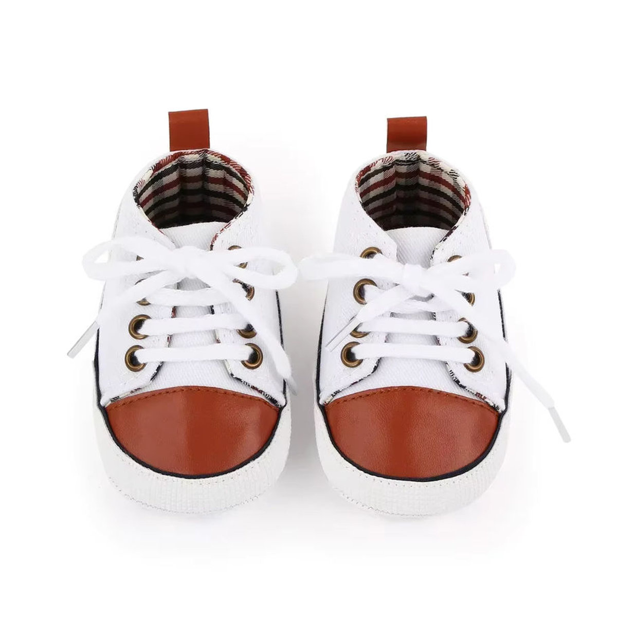 MUPLY Leinwand Baby Sport Turnschuhe für Neugeborene und Kleinkinder in Grün und Mehrfarbig - Bild 3
