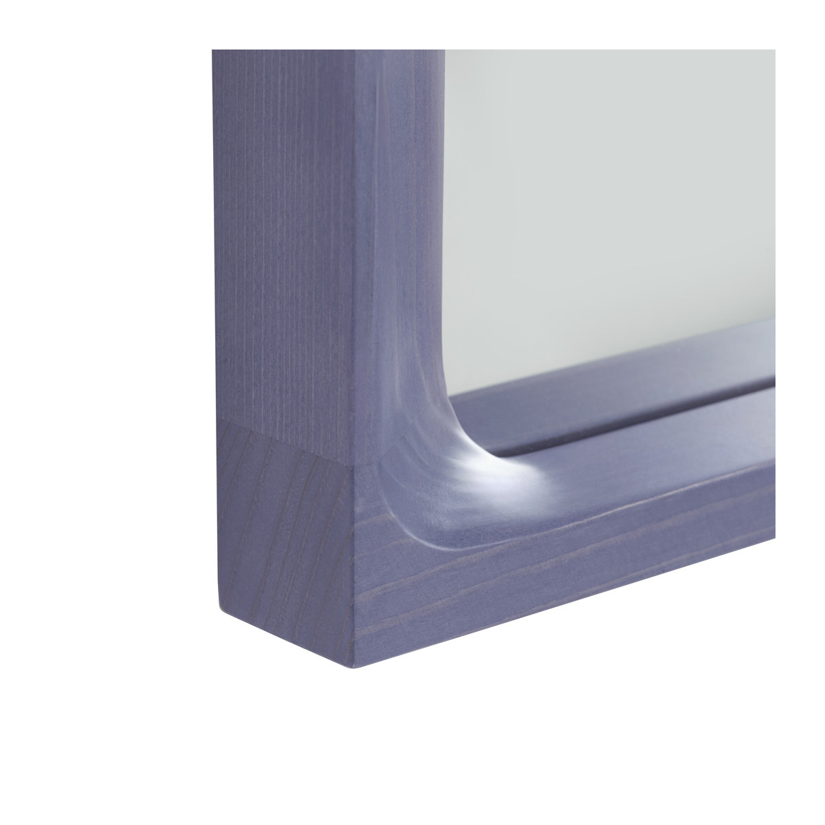 Muuto Arced Spiegel klein in Lila mit Holzrahmen und Glas in runder Form - Bild 2