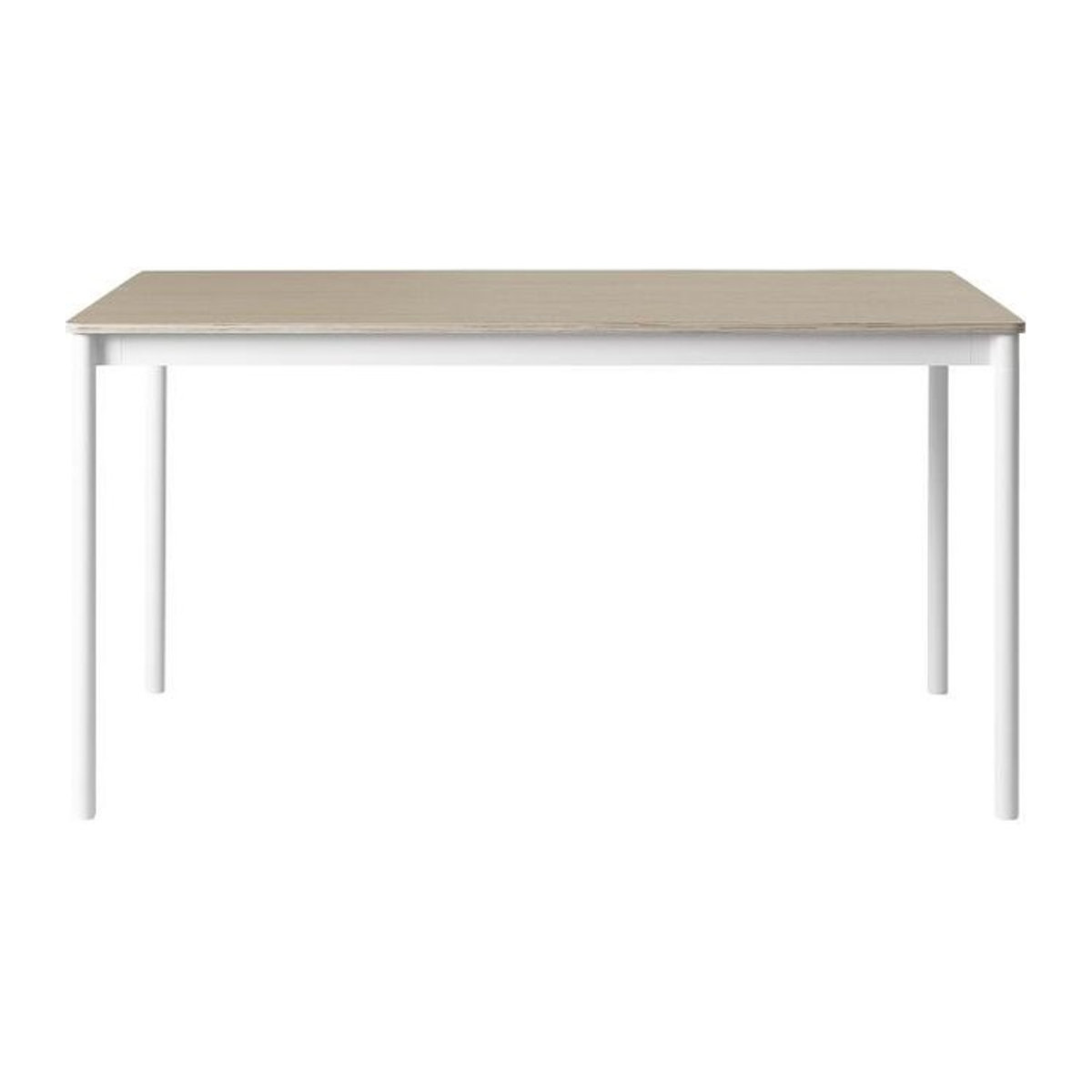 Muuto Base Tisch Rechteckig in Beige und Schwarz/Weiß aus Holzwerkstoff und Aluminium im skandinavischen Design - Bild 1