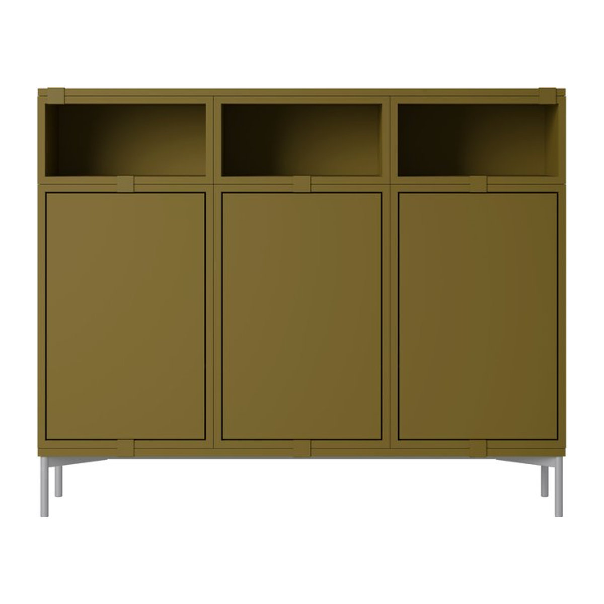 Muuto Stacked Storage Sideboard Konfiguration 3 in Braun im skandinavischen Design - Bild 1