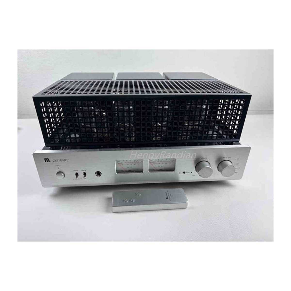 MUZISHARE X7 Elektronenröhren-Leistungsverstärker in Silber mit Fernbedienung, bestückt mit 12AX7, 12AU7, KT88 und 5AR4 Röhren - Bild 1