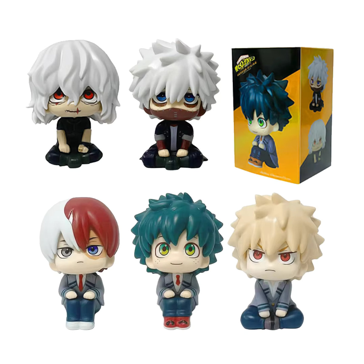 My Hero Academia Anime-Figuren aus PVC als Sammlerstücke für Tomura Shigaraki, Izuku Midoriya, Katsuki Bakugo oder Shoto Todoroki, mehrfarbig, Höhe: 9-10 cm - Bild 6