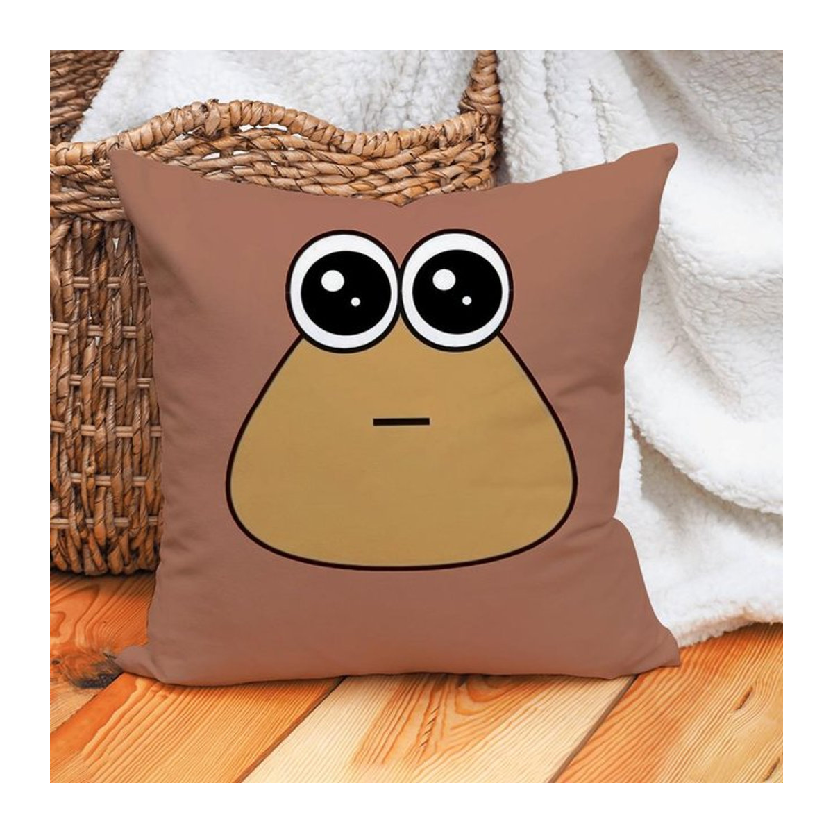 My Pet Pou Kissenbezug Multicolor für Sofa und Büro, B/B: 18 x 18 cm - Bild 1