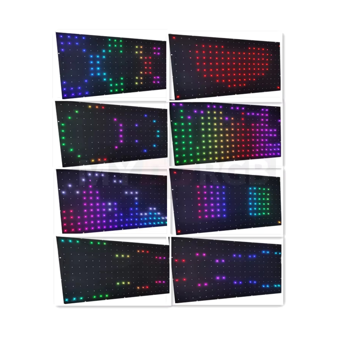 MYDJRGB Schallaktivierte Bühnenbeleuchtung mit Musiksteuerung und Fernbedienung, 150 Musikprogramme und 228 Bewegungseffekte, B: 2,1 m - Bild 2