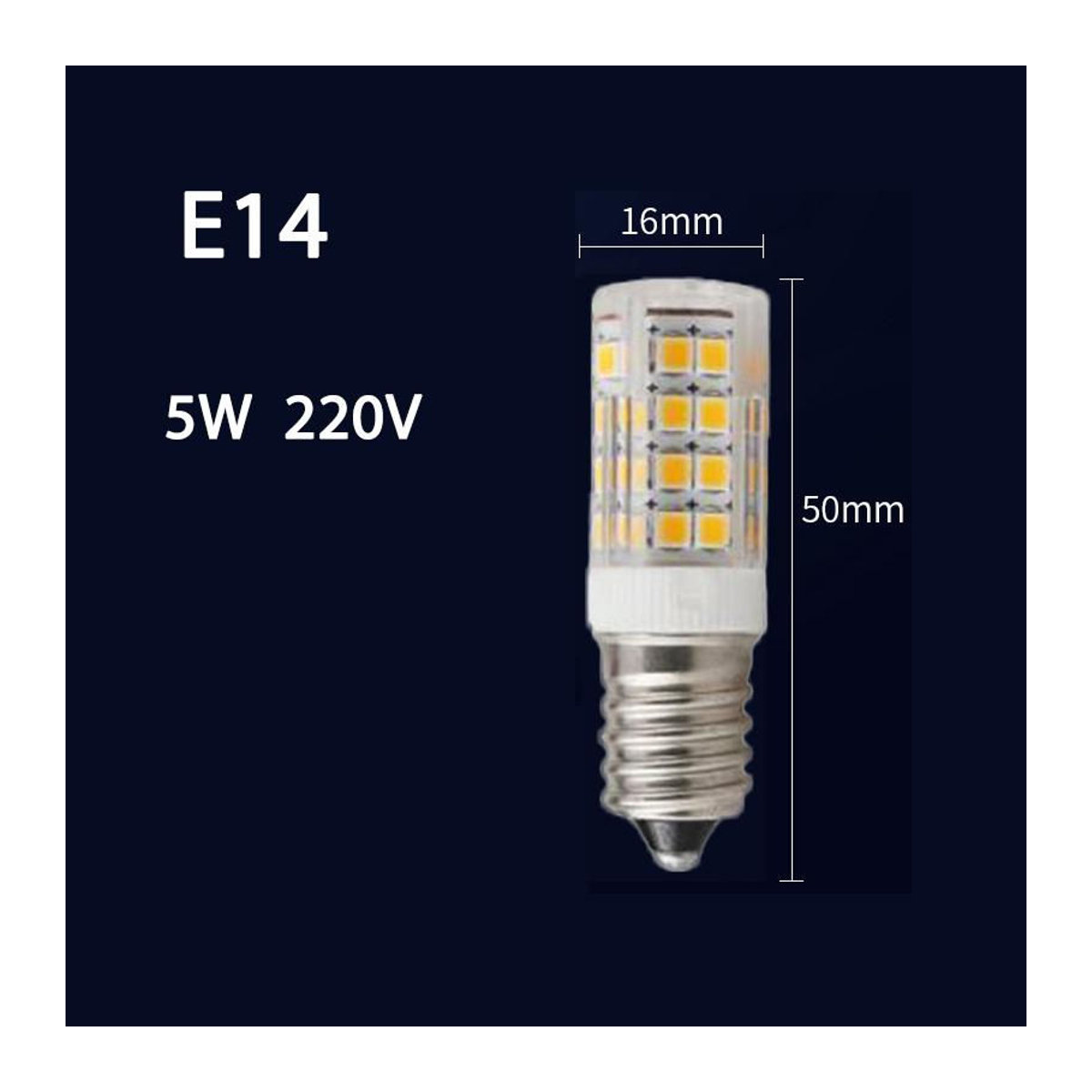 MYY E14 LED Maisbirne 7 W in Weiß mit 360 Grad Abstrahlwinkel als Halogen Ersatz - Bild 5