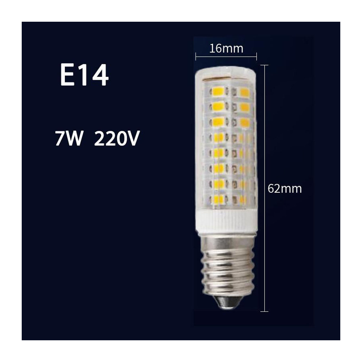 MYY E14 LED Mini Maisbirne Gelb 5 W mit 360 Grad Abstrahlwinkel als Halogen Ersatz - Bild 4