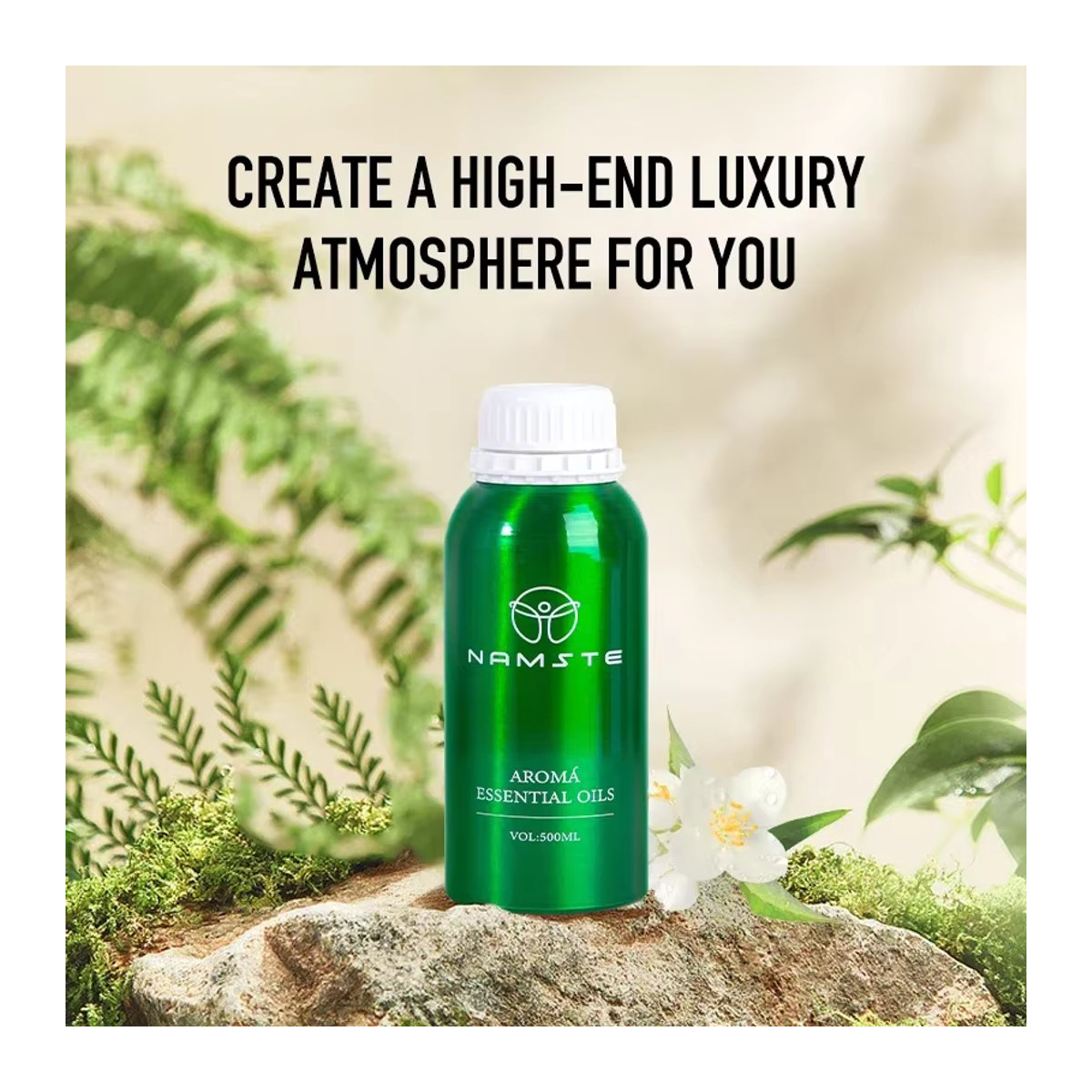 NAMASTE Diffusor Woody Collection mit ätherischem Zimtöl, 500 ml - Bild 3