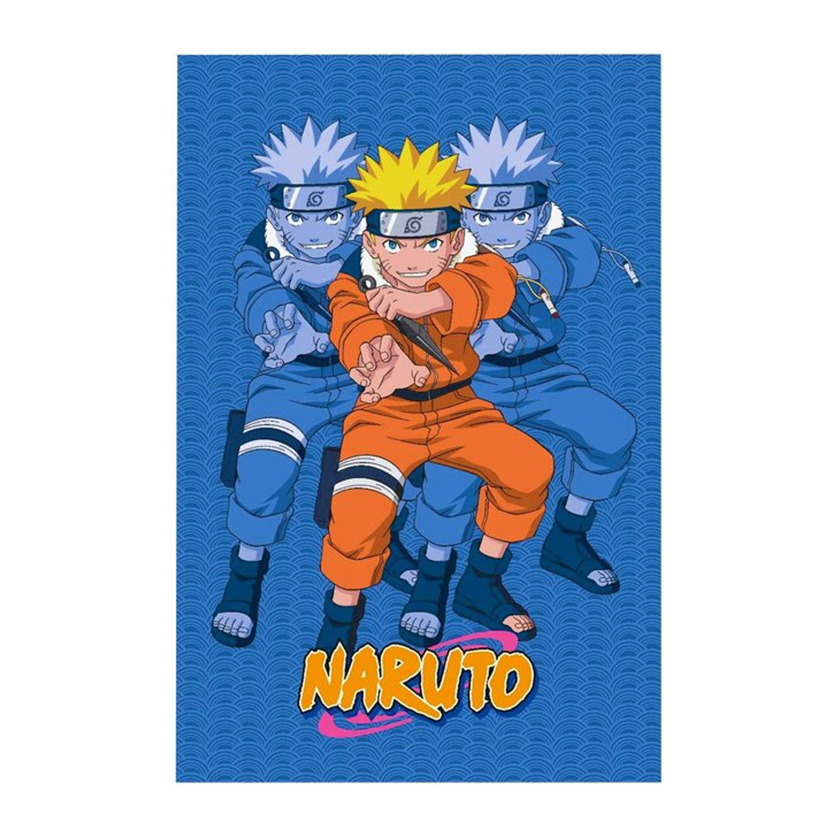 Naruto Fleece Schattenklone Fleecedecke zum Wärmen, Breite: 150 cm - Bild 1