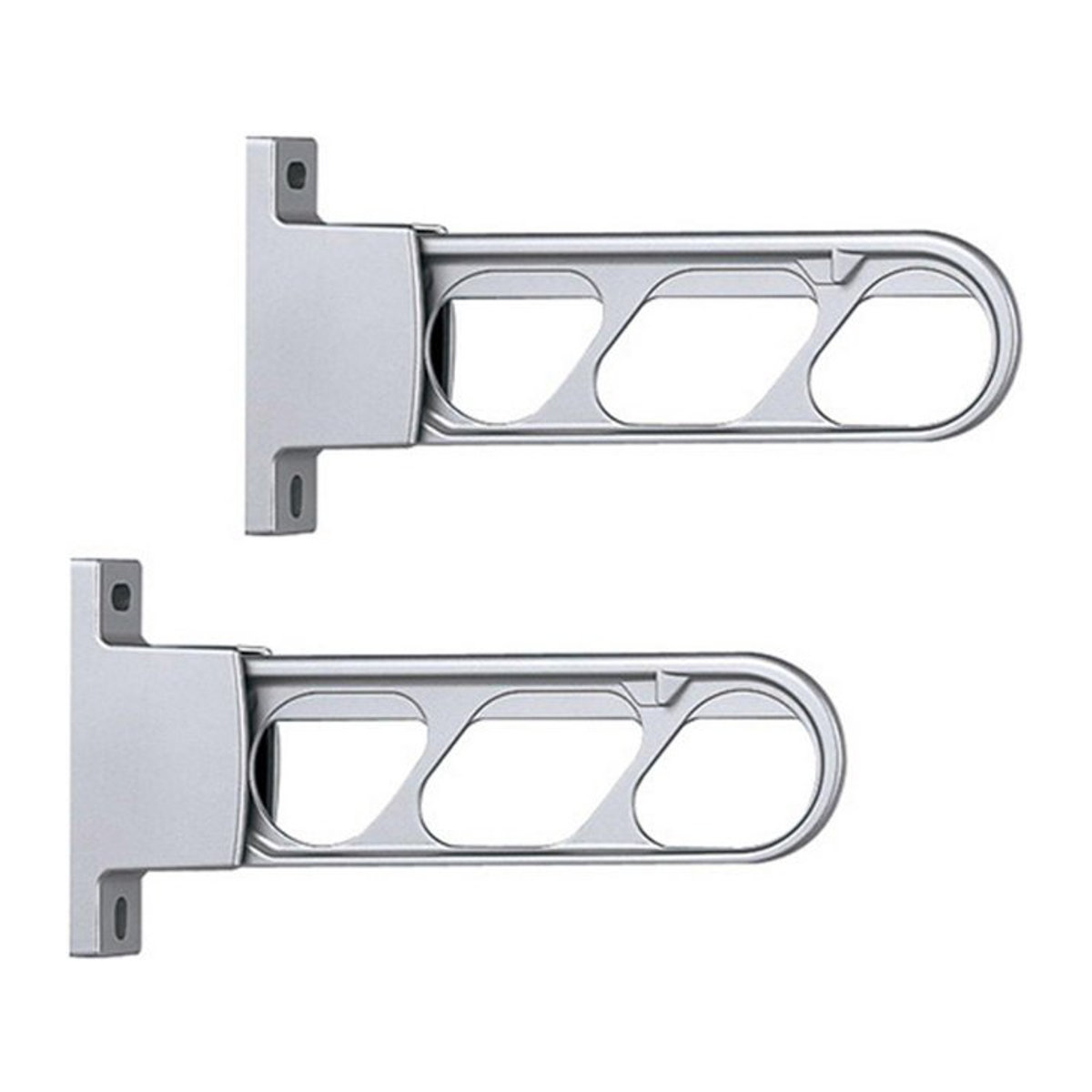 NASTA Aluminium-Druckguss Außenwäscheleine KS-DA307AB-SV Silber, B/T/H: 3,8 x 30 x 15 cm - Bild 1