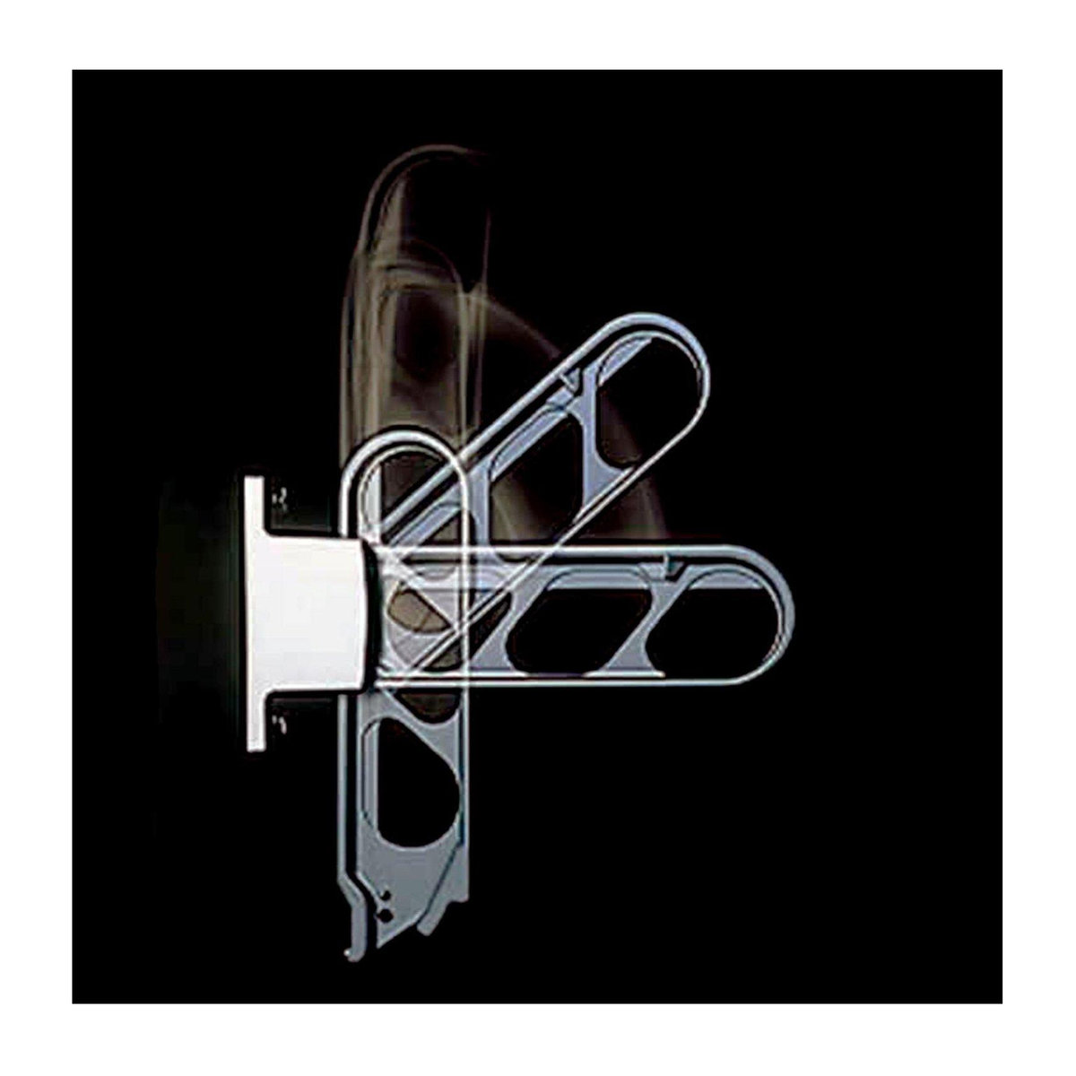 NASTA Aluminium-Druckguss Außenwäscheleine KS-DA307AB-SV Silber, B/T/H: 3,8 x 30 x 15 cm - Bild 2