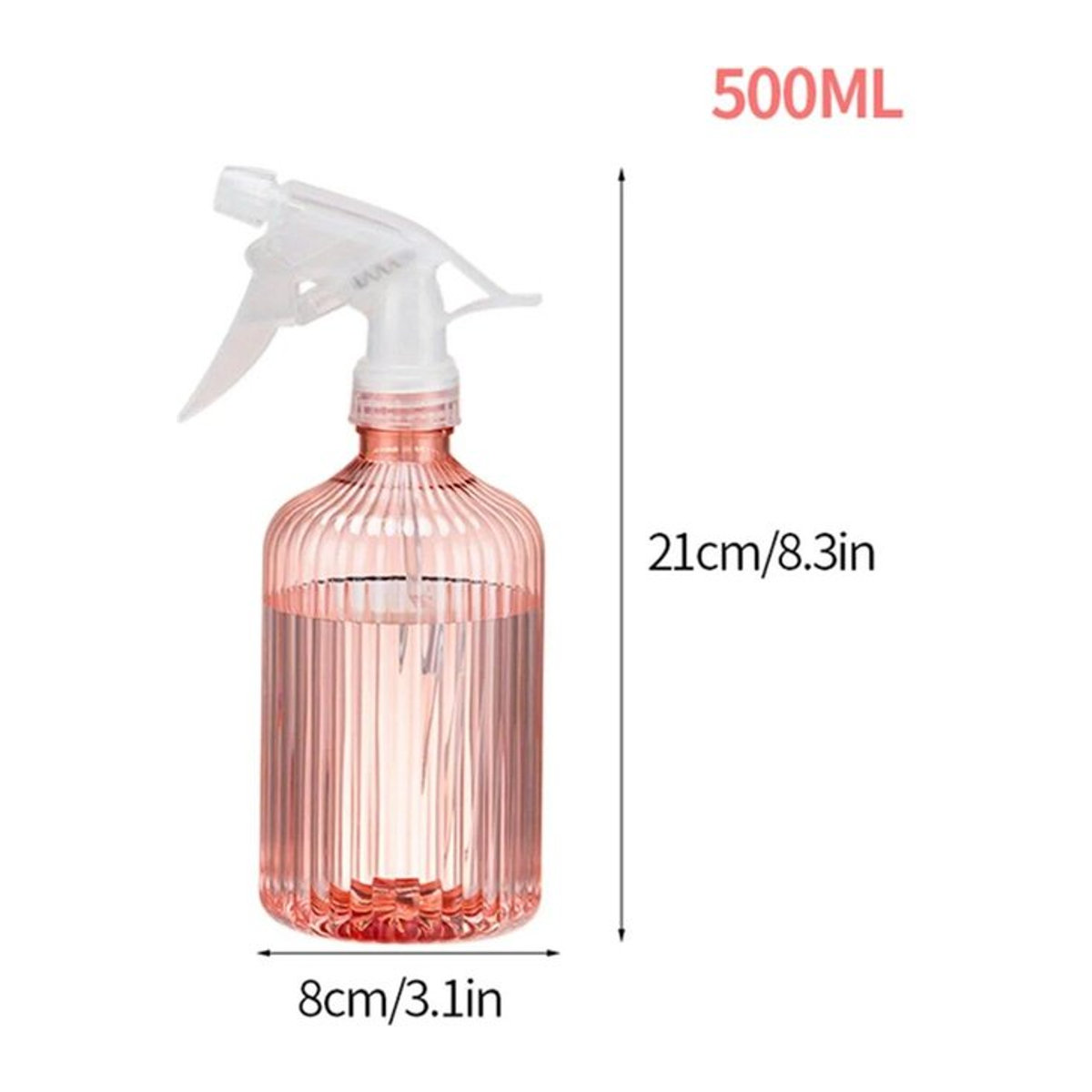 NATAWA Sprühflasche für Pflanzen und Blumen in Rosa, 500 ml - Bild 1