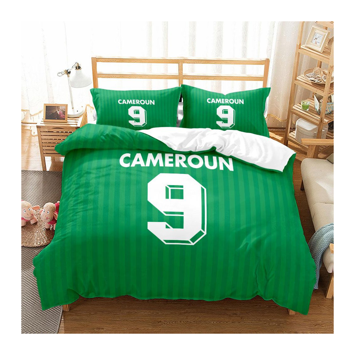 Nationalmannschaft Stammspieler Nummer Bettbezug-Set mit 3-teiligem Bettwäsche-Set, Größe: 140 x 210 cm - Bild 1