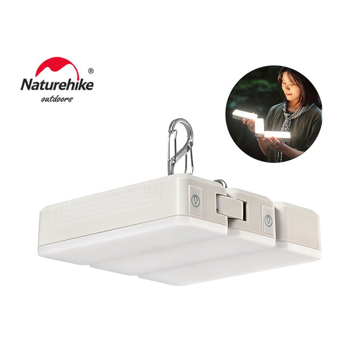 Naturehike Camping LED Taschenlampe wiederaufladbare tragbare Arbeitslampe mit Typ-C Anschluss für Outdoor und Camping - Bild 1