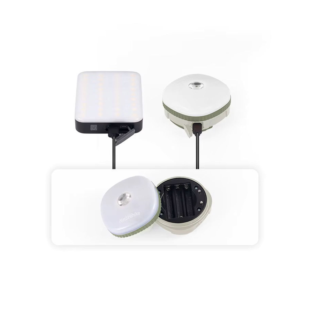 Naturehike Outdoor Camping Laterne LED Zeltlicht wasserdicht mit USB-Aufladung NH16D300-D - Bild 3