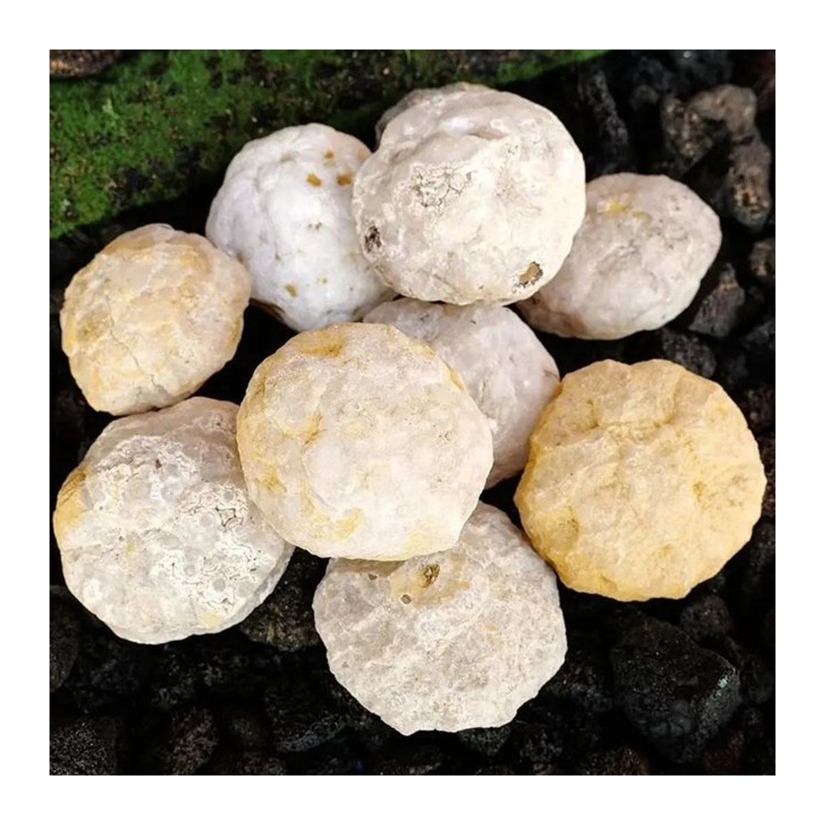 Natürliche Achat Geode als roher Kristallstein im Gewicht von 20–200 g - Bild 1