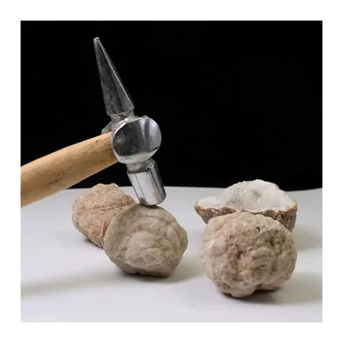 Natürliche Achat Geode als roher Kristallstein im Gewicht von 20–200 g - Bild 3