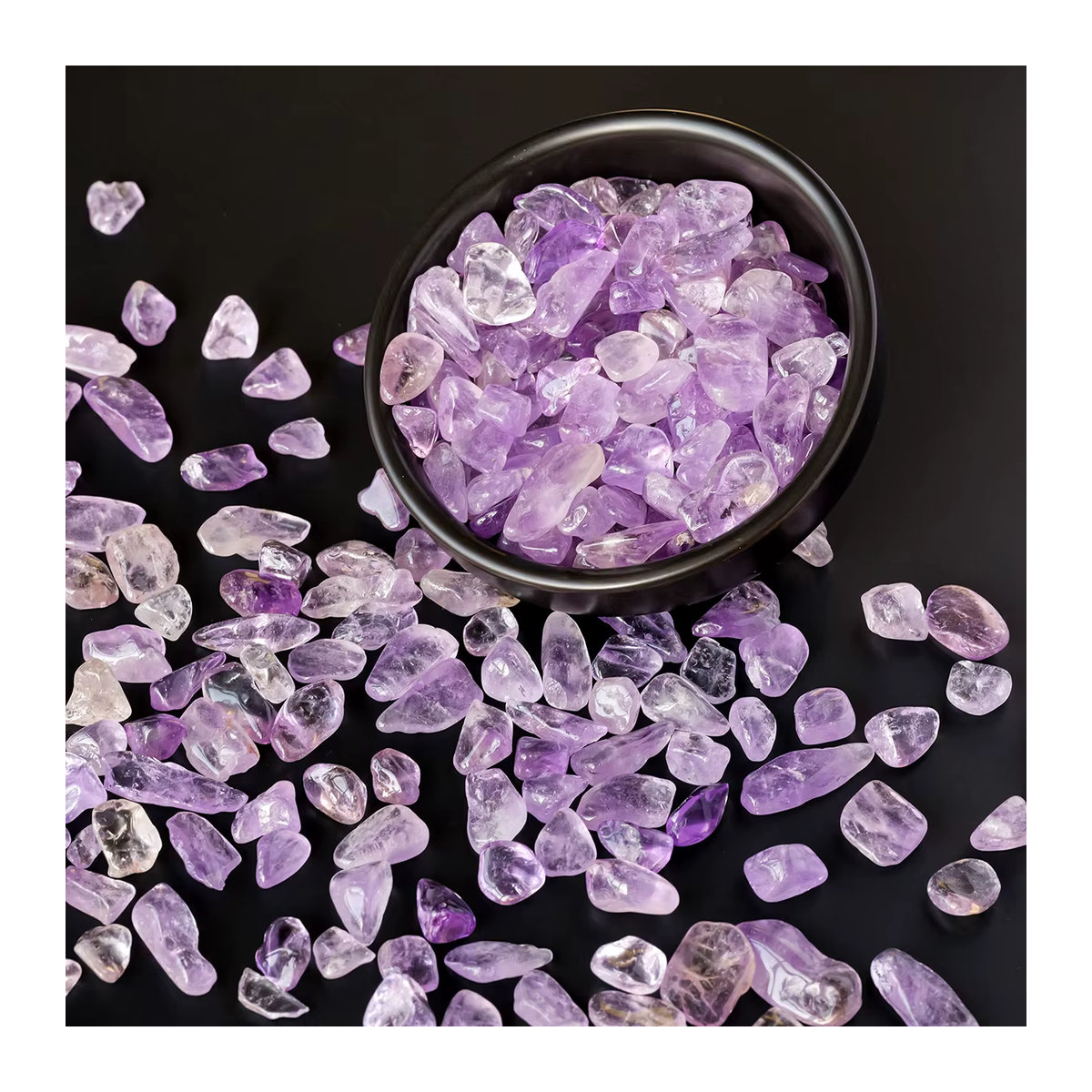 Natürliche Dream Amethyst Steine in Lila, 100 g Brasilianische Amethyst-Dekorationssteine für Aquarium und Heimbüro - Bild 5