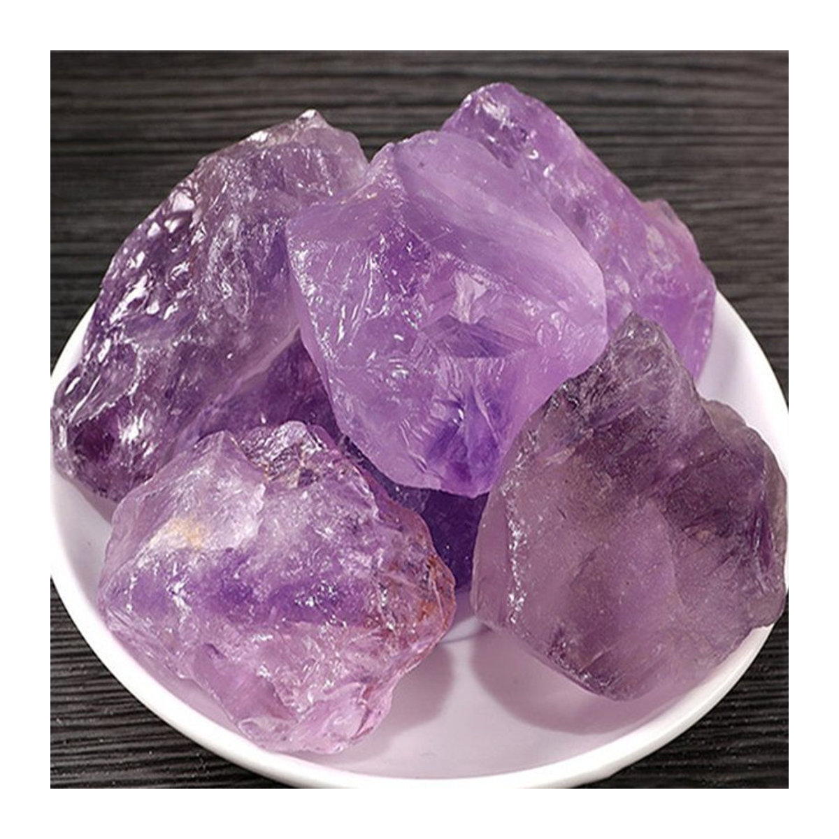 Natürlicher Amethyst Rohstein in Lila von STONE BROTHERS zur Dekoration für Reiki und Fengshui - Bild 1
