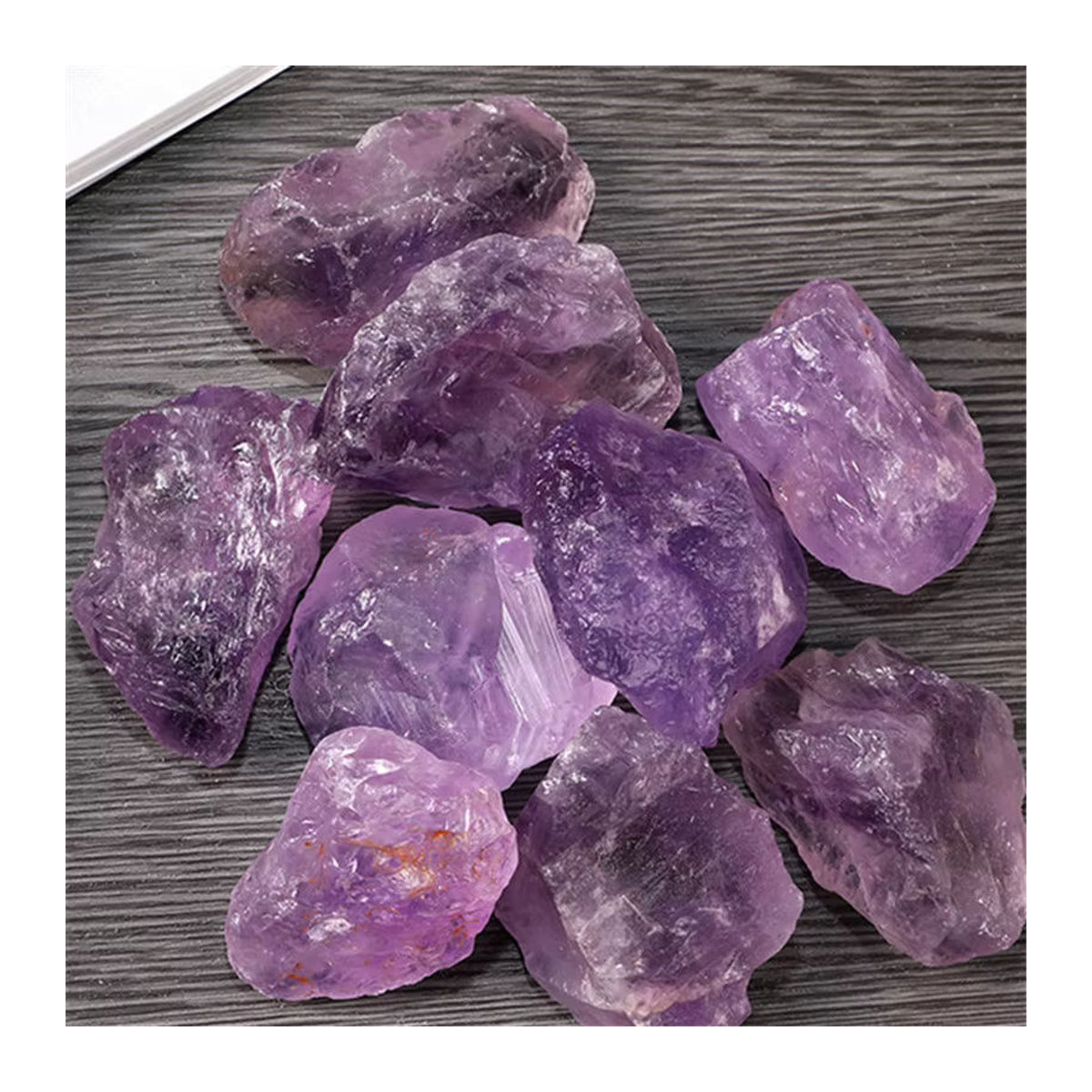 Natürlicher Amethyst Rohstein in Lila von STONE BROTHERS zur Dekoration für Reiki und Fengshui - Bild 2