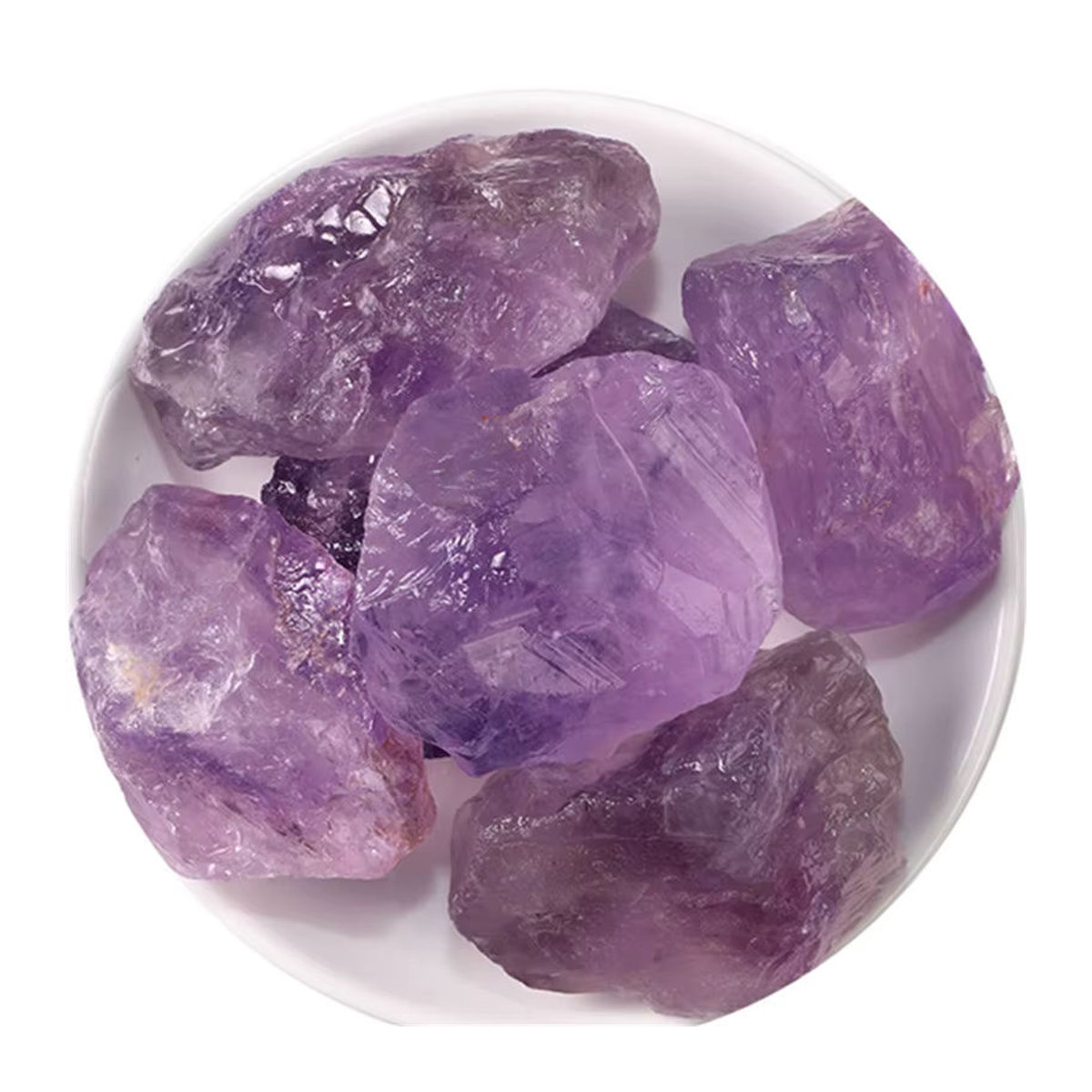 Natürlicher Amethyst Rohstein in Lila von STONE BROTHERS zur Dekoration für Reiki und Fengshui - Bild 3
