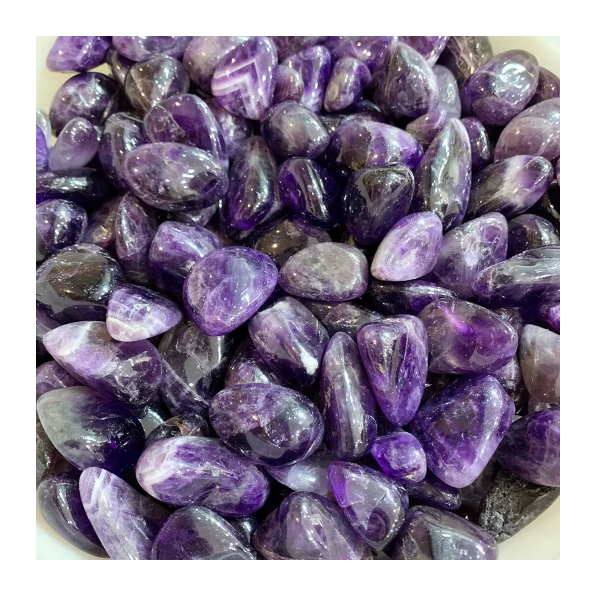 Natürlicher Amethyst-Stein von Stone Brothers in Lila, 100 g unregelmäßiger Amethyst-Kies als roher Edelstein und Mineralprobe für Aquarium oder Gartendekoration - Bild 5