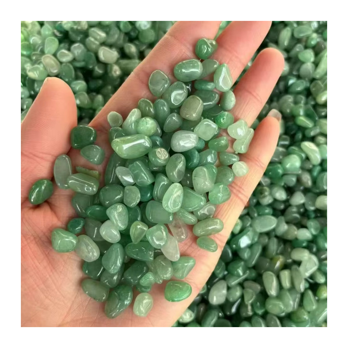 Natürlicher Dongling Jade Grün Qu - Bild 2