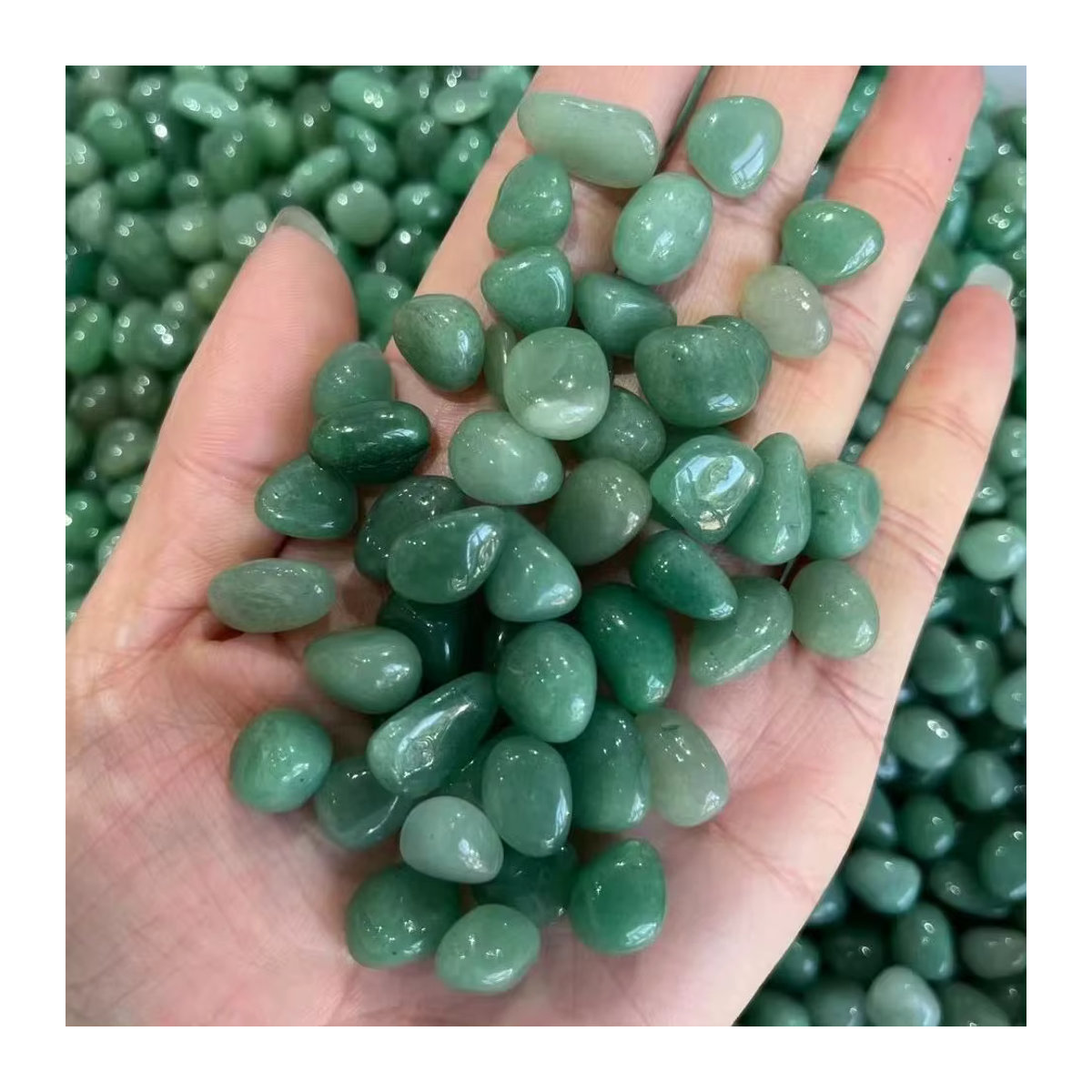 Natürlicher Dongling Jade Grün Qu - Bild 4