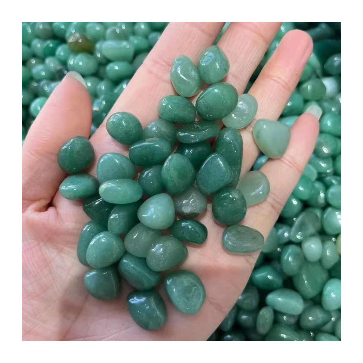Natürlicher Dongling Jade Grün Qu - Bild 5