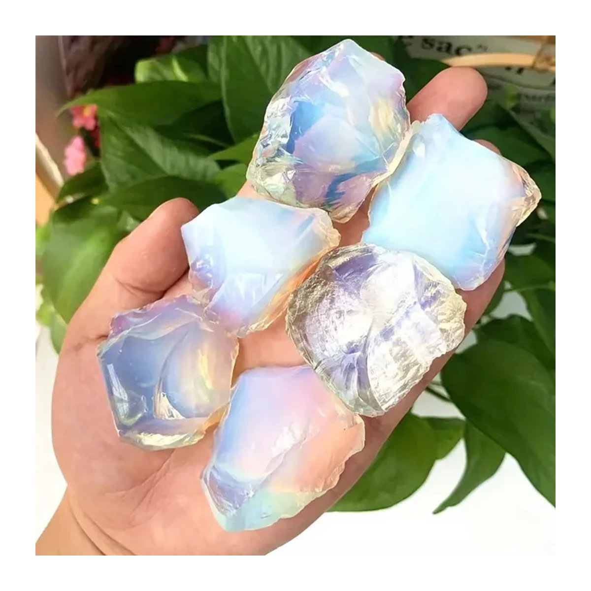 Natürlicher großer Opal-Rohstein als Mineralprobe und Edelstein-Kristall für Chakra-Balance und Reiki, 99,22 g - Bild 1