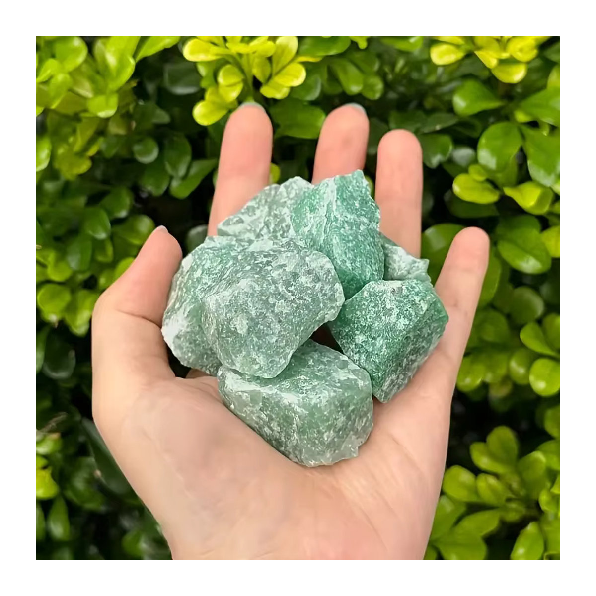 Natürlicher grüner Aventurin-Kies aus rohen Kristallsteinen für Dekoration und DIY-Projekte, 50 g - Bild 4