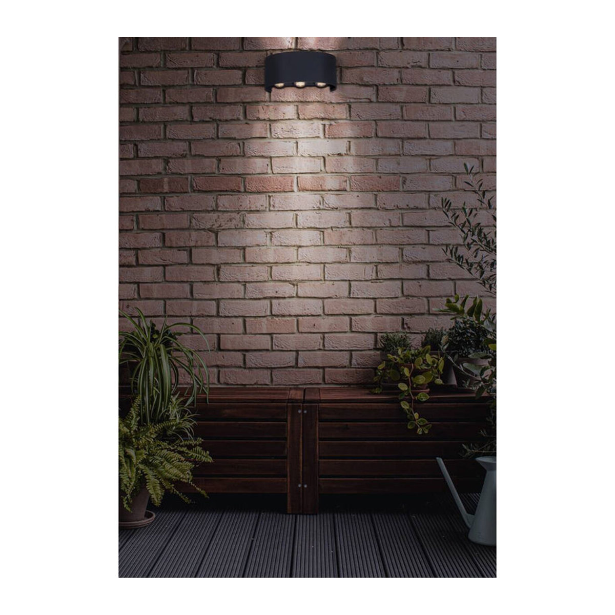 Näve Leuchten LED Außenwandleuchte AURON in Anthrazit, IP65, Warmweiß, B/H/L: 8 x 14 x 4 cm - Bild 3