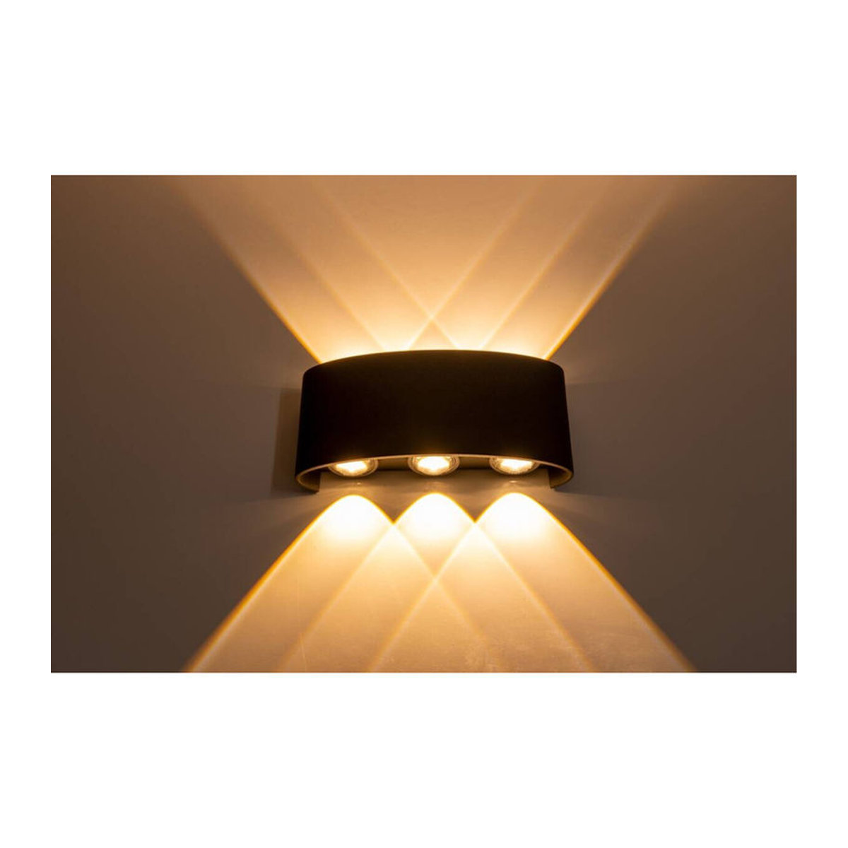 Näve Leuchten LED Außenwandleuchte AURON in Anthrazit, IP65, Warmweiß, B/H/L: 8 x 14 x 4 cm - Bild 5