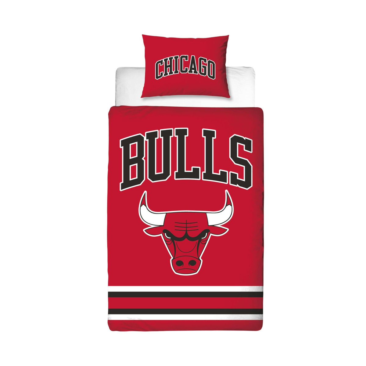 NBA Chicago Bulls Wendebettwäsche-Set Double rot/schwarz - Bild 3