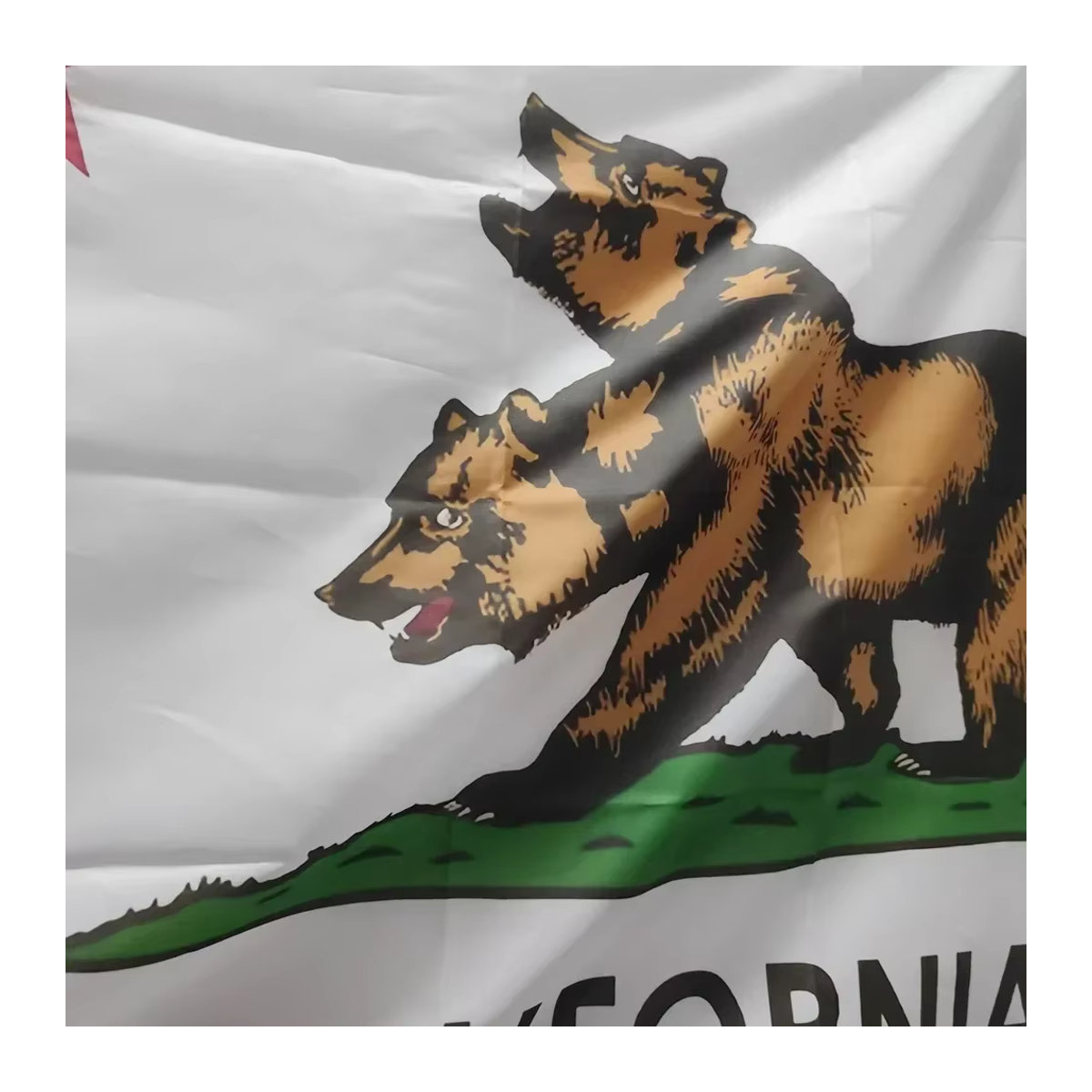 NCR-Flagge New California Republic aus Polyester, weißes Banner für Fallout Cosplay und Wandkunst, B: 150 cm, H: 90 cm - Bild 2