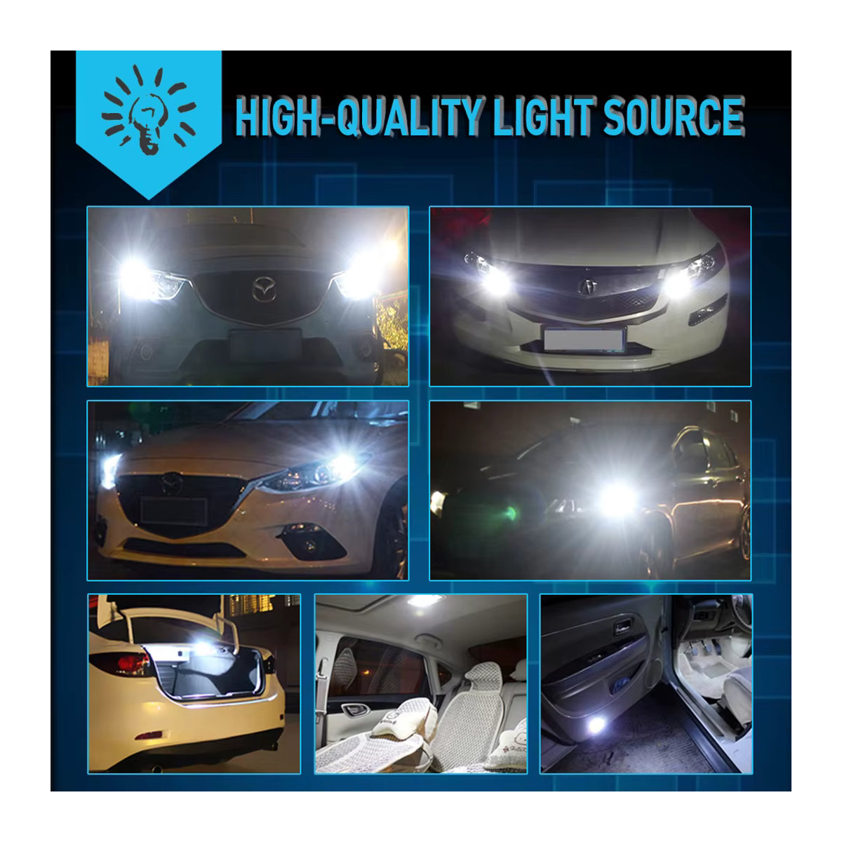 Neallor 2er Set High Power T10 LED Canbus Leuchtmittel mit 78 SMD 3014 Chips für Rückfahrlicht und Parklicht 12V - Bild 5